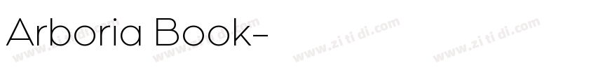 Arboria Book字体转换